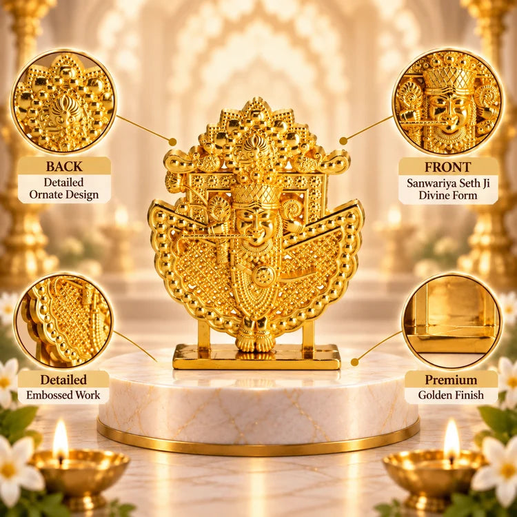 Sanwariya Seth Ji Murti – Golden / Multicolour